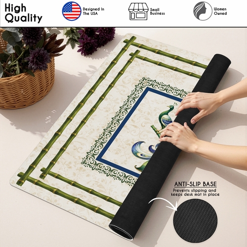 Green Classic Collection Mahjong Mat for Table - Shipped Rolled - alt image 4