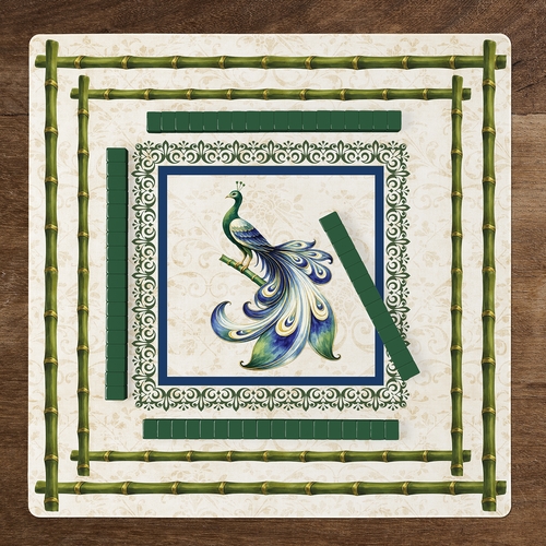 Green Classic Collection Mahjong Mat for Table - Shipped Rolled - alt image 5