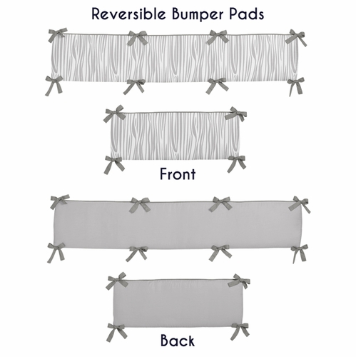 Grey and White Woodsy 9 Piece Crib Bedding Collection - alt image 1
