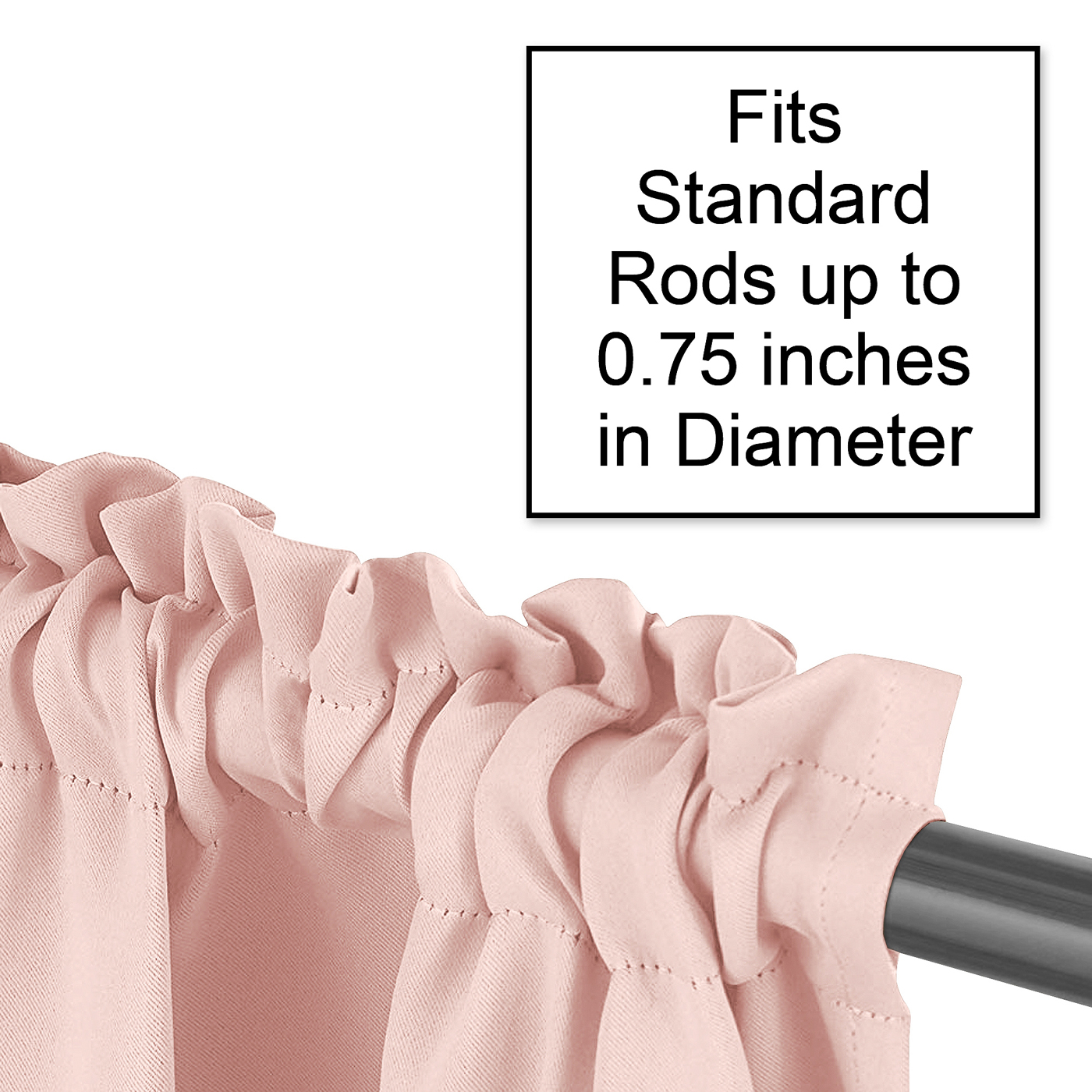 Harper Blush Pink Collection Window Valance