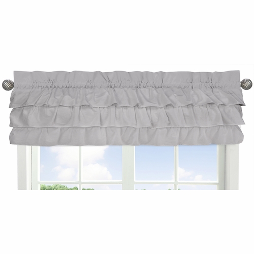 Harper Grey Collection Window Valance