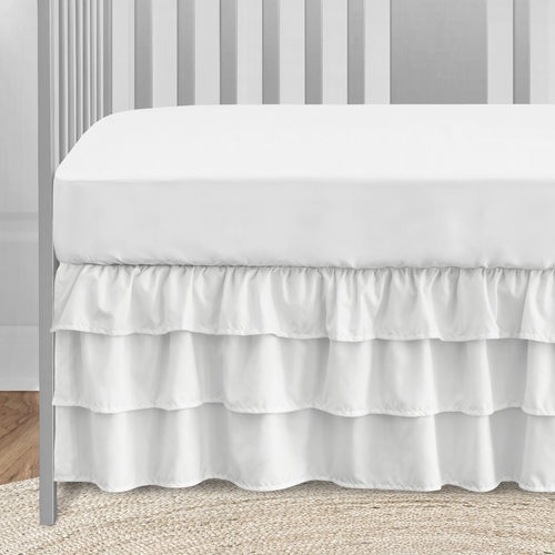 Harper White Collection 5 Piece Crib Bedding - alt image 4