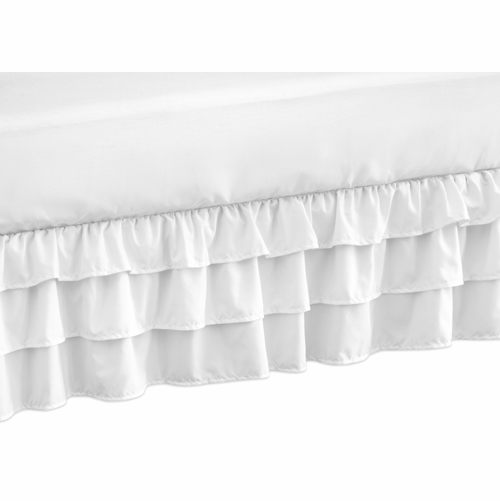 Harper White Collection Crib Bed Skirt