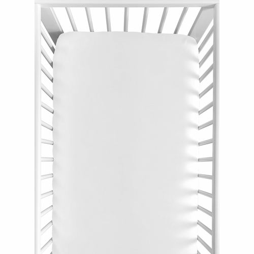 Harper White Collection Crib Sheet