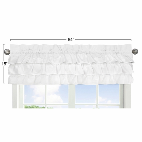 Harper White Collection Window Valance - alt image 2