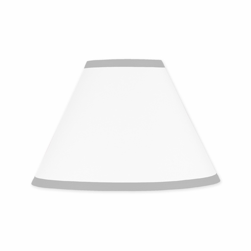 Hotel White and Gray Lamp Shade