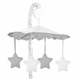 Hotel White and Gray Musical Mobile