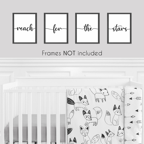 Inspirational Quote Collection  Wall Art Prints - Set of 4 - Reach for the Stars - alt image 1