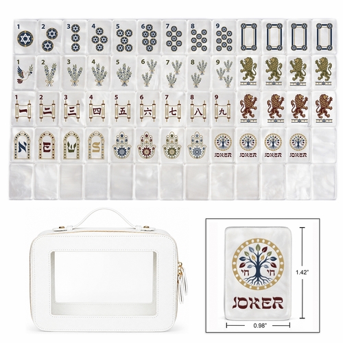 Judaica Pearl Collection American Mahjong Tile Set (160pc)