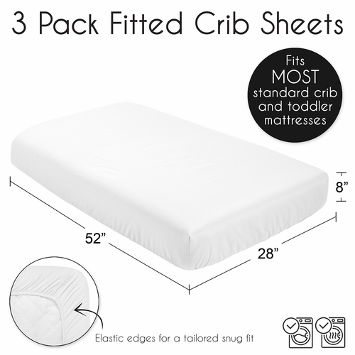 Jungle Collection 3 Pack Crib Sheets - alt image 5