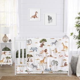 Jungle Collection 4 Piece Crib Bedding