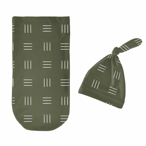 Jungle Collection Baby Cocoon and Beanie Hat - 2 Piece Set - Hatch Print - alt image 1
