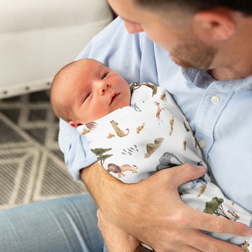 Jungle Collection Baby Swaddle Blanket - alt image 2