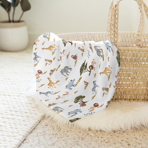 Jungle Collection Baby Swaddle Blanket - alt image 3