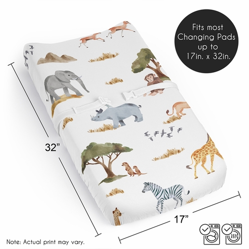 Jungle Collection Changing Pad Cover Sheet - alt image 5
