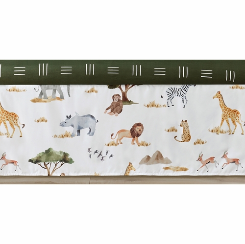 Jungle Collection Crib Bed Skirt