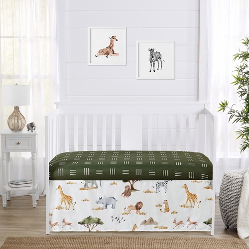 Jungle Collection Crib Bed Skirt - alt image 2