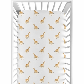 Jungle Collection Crib Sheet - Giraffe Print