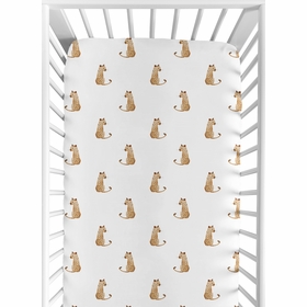 Jungle Collection Crib Sheet - Leopard Print