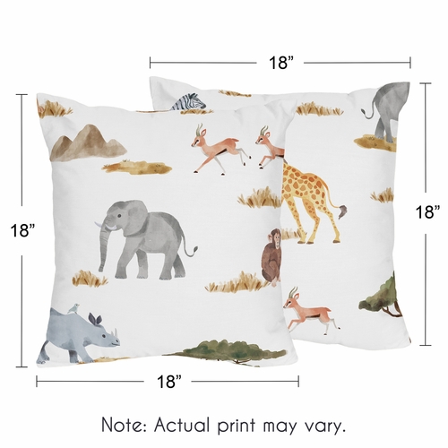 Jungle Collection Decorative Accent Throw Pillows - Set of 2 - alt image 2