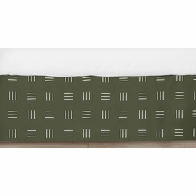 Jungle Collection Hatch Print Crib Bed Skirt