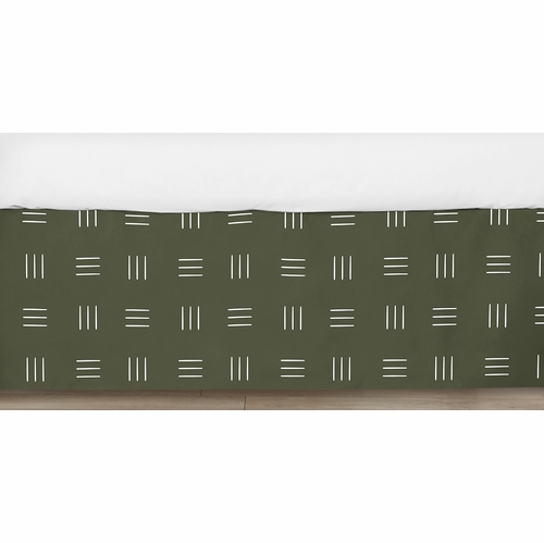 Jungle Collection Hatch Print Crib Bed Skirt