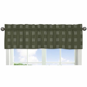 Jungle Collection Hatch Print Window Valance