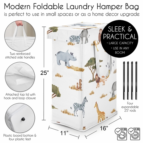 Jungle Collection Laundry Hamper with Handles - alt image 4