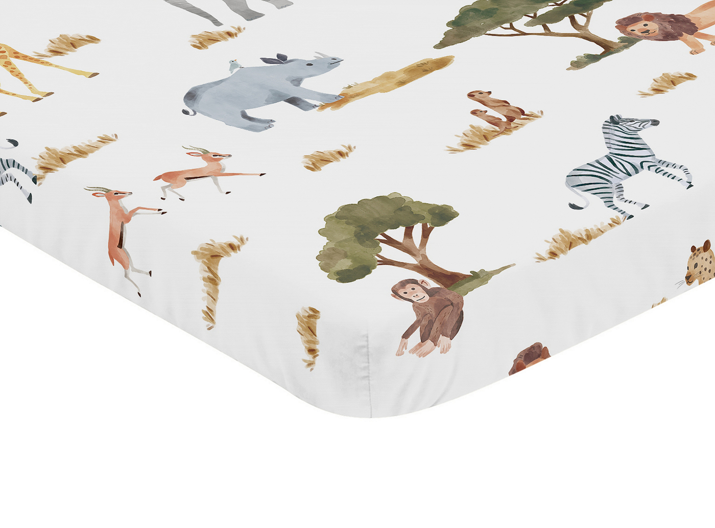 Jungle Collection Mini Crib Sheet