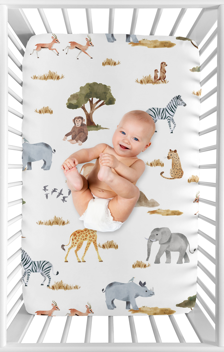 Jungle Collection Mini Crib Sheet
