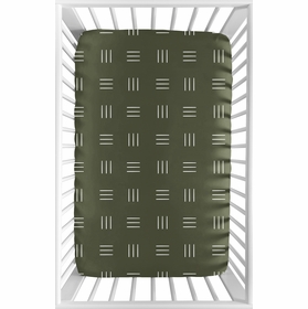 Jungle Collection Mini Crib Sheet - Hatch Print
