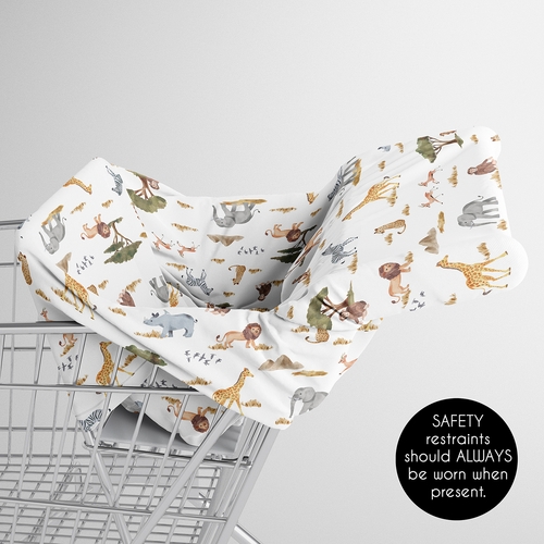 Jungle Collection Multi Use Baby Car Seat and Nursing Cover - alt image 3