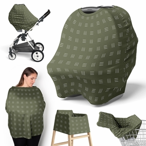 Jungle Collection Multi Use Baby Car Seat and Nursing Cover - Hatch Print