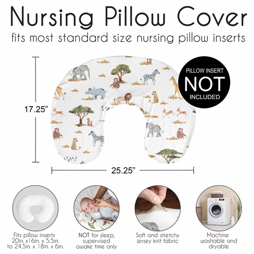 Jungle Collection Nursing Breastfeeding Pillow Cover