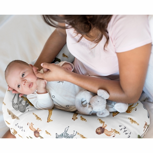 Jungle Collection Nursing Breastfeeding Pillow Cover - alt image 1