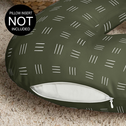 Jungle Collection Nursing Breastfeeding Pillow Cover - Hatch Print - alt image 2