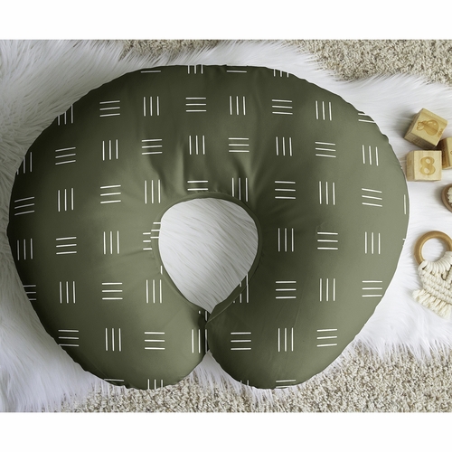 Jungle Collection Nursing Breastfeeding Pillow Cover - Hatch Print - alt image 4