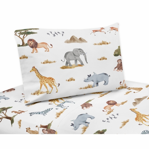 Jungle Collection Queen Sheet Set
