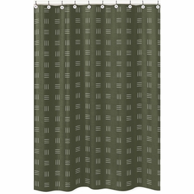 Jungle Collection Shower Curtain - Hatch Print