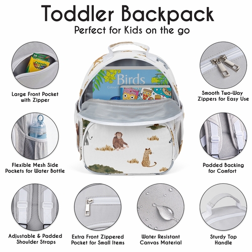 Jungle Collection Small Toddler Backpack - alt image 5