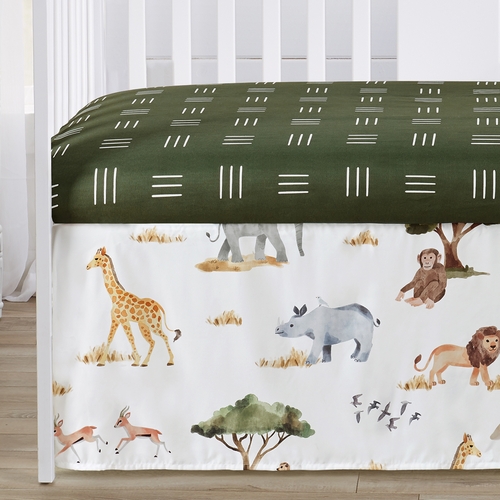 Jungle Collection Sweet Jojo Designs 6 Piece Crib Bedding + BreathableBaby Breathable Mesh Liner - alt image 4