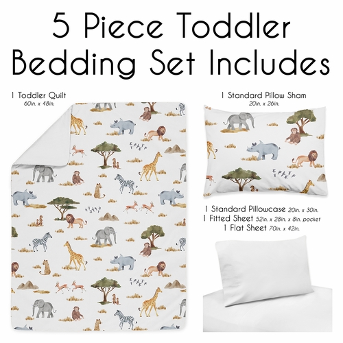 Jungle Collection Toddler Bedding - alt image 2