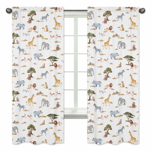 Jungle Collection Window Panels - Set of 2