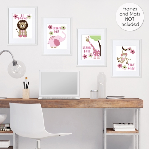 Jungle Friends Collection Wall Art Prints - Set of 4 - alt image 3