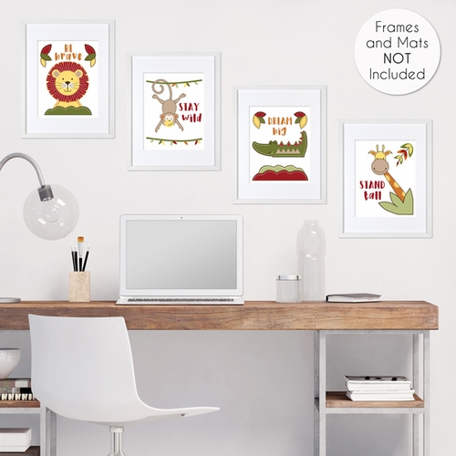 Jungle Time Collection Wall Art Prints - Set of 4 - alt image 3