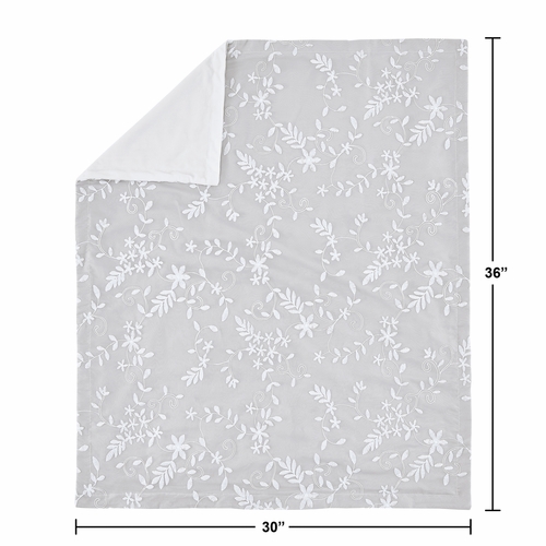 Lace Grey Collection Baby Blanket - alt image 3