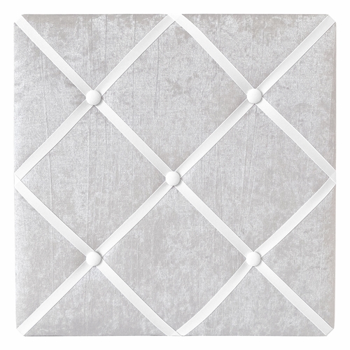 Lace Grey Collection Fabric Memo Board