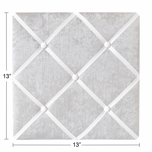 Lace Grey Collection Fabric Memo Board - alt image 2