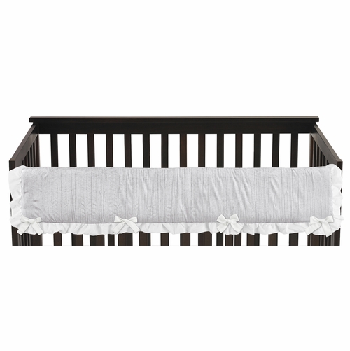 Lace Grey Collection Long Rail Guard Cover - alt image 1