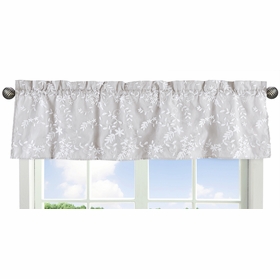 Lace Grey Collection Window Valance